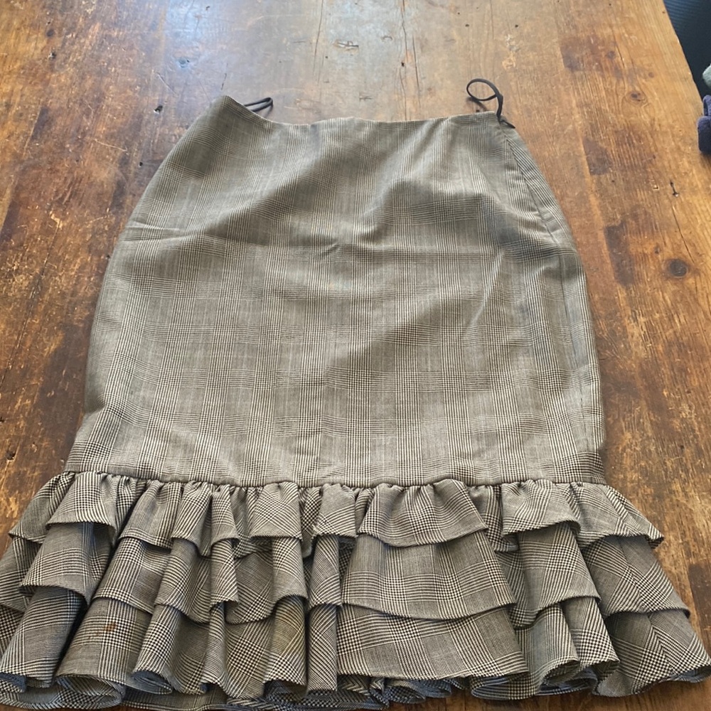 RL Ruffle Pencil Skirt